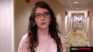 20 yo First Timer Remy Has Gorgeous Blue Eyes And A Cock In Her Pussy!