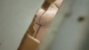my wife in the bathroom of the house That's the only reason I go so I can see my big ass and horny girl