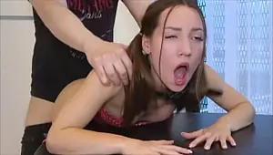 Tiny Teen Gagged, Bound And Fucked ROUGH Kate Quinn