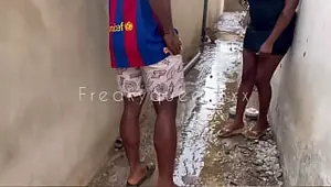 Ebony girl gets caught and fucked while playing in the rain WATCH FULL VIDEO ON XVIDEOS RED