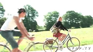 Young and pretty girl with big boobs serious anal fucked and double p