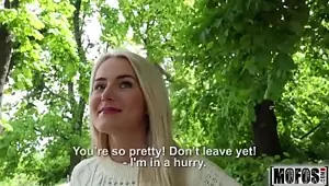 Blonde Hottie Fucks Outdoors video starring Aisha Mofos.com