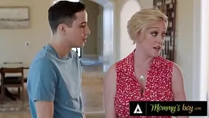 MOMMY'S BOY Pervert Busty MILF Dee Williams Lets Her Stepson Hard Fuck Her To Boost His Confidence