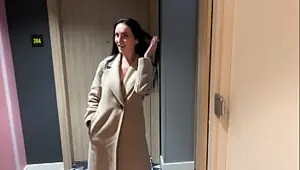 Sexy stepmom shares a bed with her stepson in a hotel