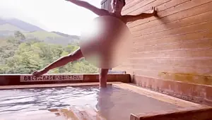 Star pose at Kumamoto Onsen !