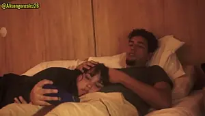 I'm sleepy stepbrother, let me lie on your legs, but don't put your penis in my mouth please!