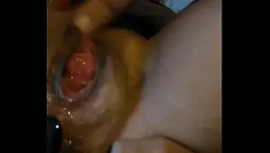 HUGE SQUIRT WITH A GIANT TOY