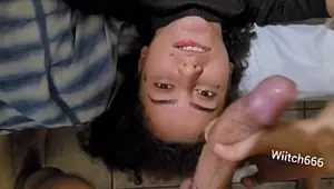 That sensational blowjob from the little witch.