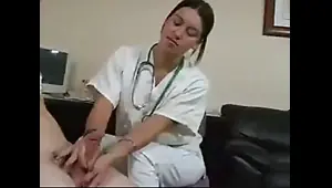 Female Doctor Measures His Stick