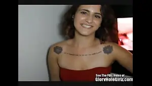 Fucking HOTTIE Swallowing Glory Hole Dicks