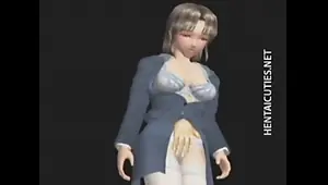 3D anime angel gets pussy rubbed