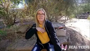 Real Teens nerdy teen Katie Kush pov sex
