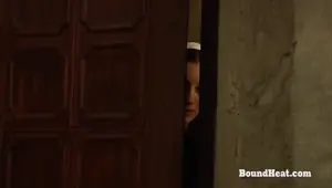 Submission of Sophie: Voyeur Lesbian Maid Can't Stop Peeking Through Door