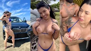 naughty brunette had sex in the abandoned kiosk by the sea Drii Cordeiro