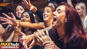 Ladies Night at the stripclub turns into debauchery as Asian Thai cheats with a stipper FAKEhub