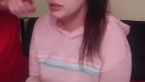 Gamer girl wife ignores dick and keeps playing Call of Duty after getting a big facial