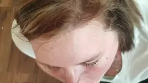 Her first rough blowjob