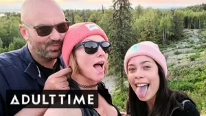ADULT TIME POV Hot Polyamorous Throuple Has Threesome In The Woods