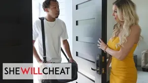 SHE WILL CHEAT A Rookie Plumber Fixes Kenzie Taylor's Tight Pussy And Makes It Dripping Wet