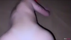 TWO DICKS cumming in the shy blonde's ASS